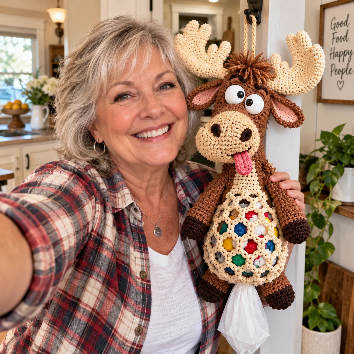 🔥🌼 Cottage Harvest Keepers — Crochet Animal Bag Holder DIY Kit | 15 Adorable Designs