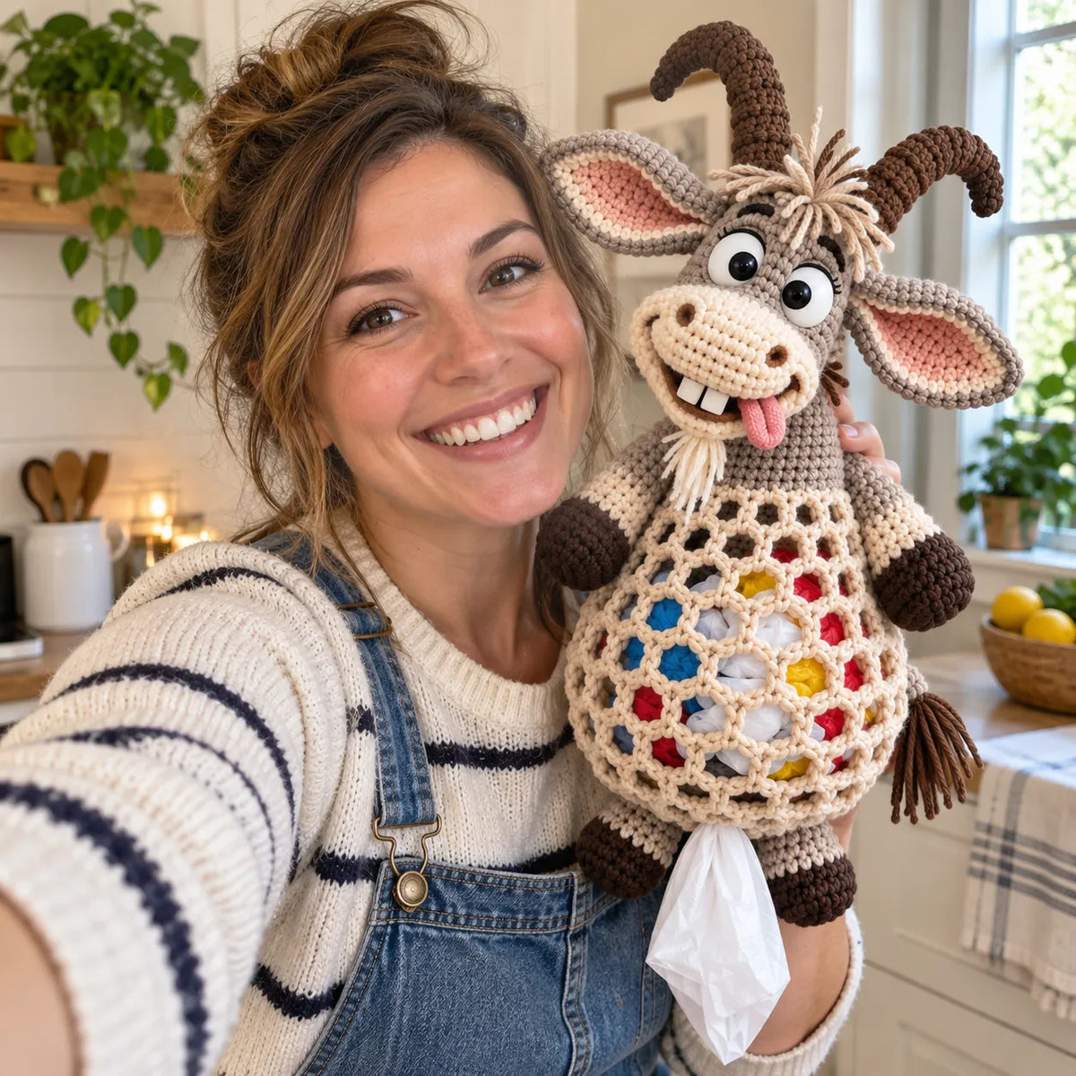 🔥🌼 Cottage Harvest Keepers — Crochet Animal Bag Holder DIY Kit | 15 Adorable Designs