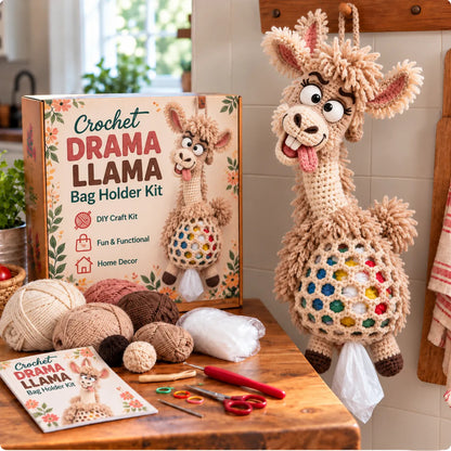 🔥🌼 Cottage Harvest Keepers — Crochet Animal Bag Holder DIY Kit | 15 Adorable Designs