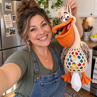 🔥🌼 Cottage Harvest Keepers — Crochet Animal Bag Holder DIY Kit | 15 Adorable Designs