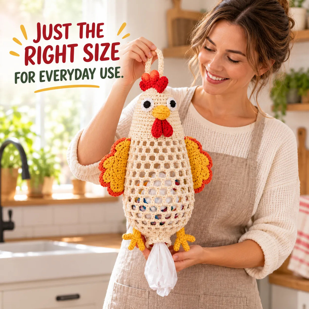 🔥🌼 Cottage Harvest Keepers — Crochet Animal Bag Holder DIY Kit | 15 Adorable Designs