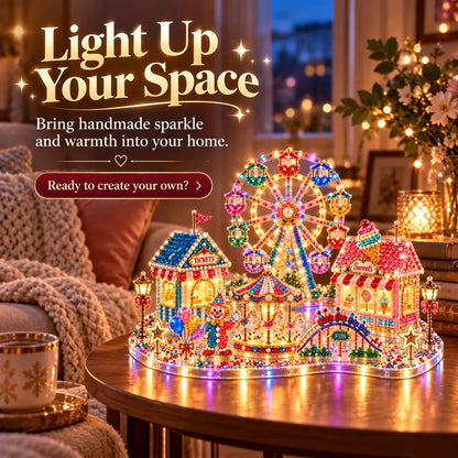 DIY-Kristallkunst-Set mit LED-Beleuchtung – Funkelnde Miniaturszenen zum Selbergestalten