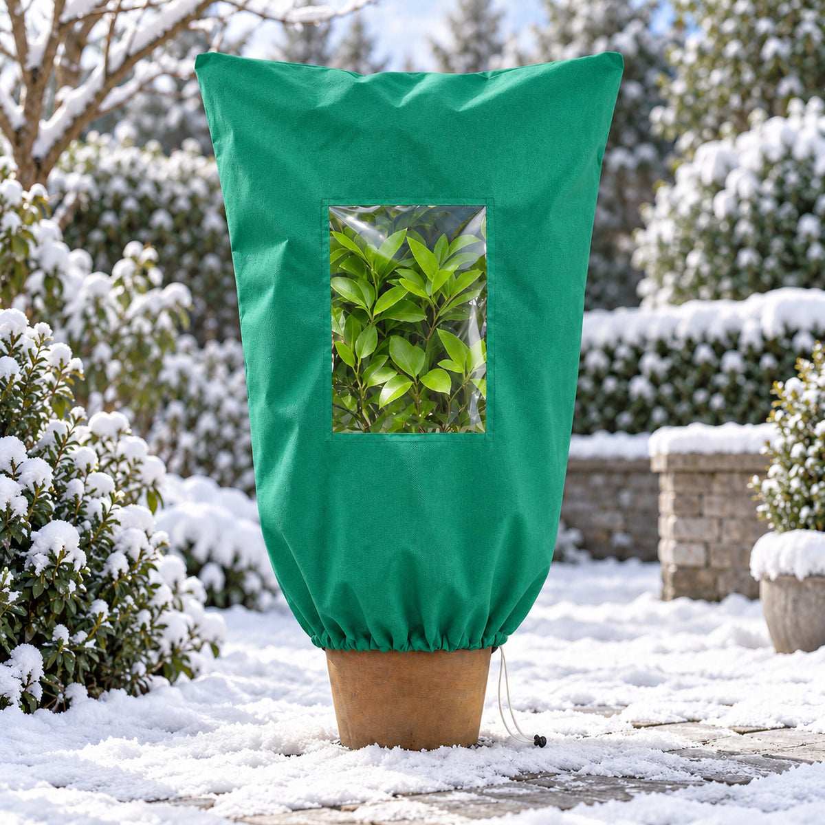 🌿 WINTER GARDEN ESSENTIAL | Plant Frost Protection Cover – Breathable Reusable Cover for Shrubs, Pots & Young Trees