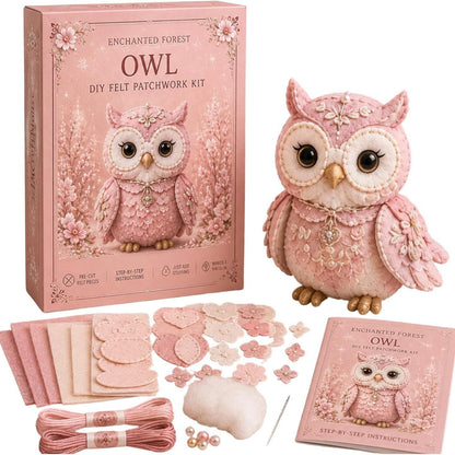 Pink Woodland Friends DIY Felt Sewing Kit – Make Your Own Cute Animal