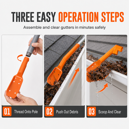 🔧 ✨ No-Climb Gutter Cleaning Tool
