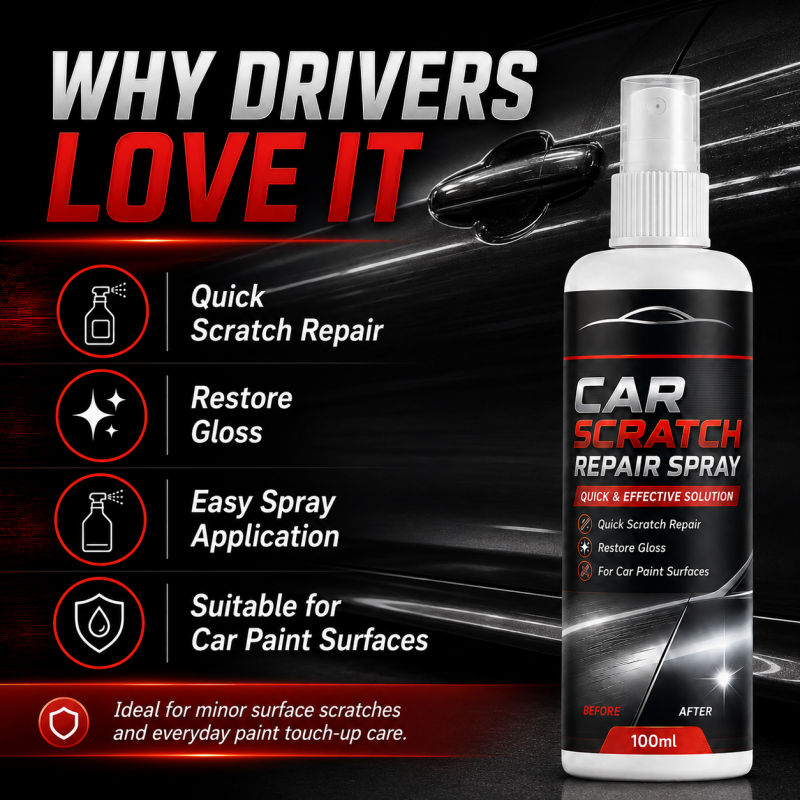 🥳2026 HOT SALE🥳💞50K+ SOLD!🚗✨ Universal Car Scratch Repair Spray – Erases light scratches, swirl marks & scuffs fast. No body shop needed – restore your car’s gloss in minutes! 🛡️💨
