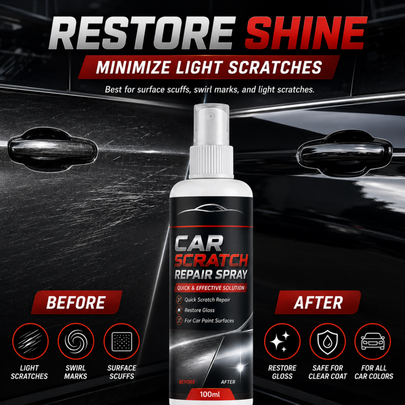 🥳2026 HOT SALE🥳💞50K+ SOLD!🚗✨ Universal Car Scratch Repair Spray – Erases light scratches, swirl marks & scuffs fast. No body shop needed – restore your car’s gloss in minutes! 🛡️💨
